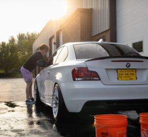 mobile Ceramic coated maintenance wash on BMW
